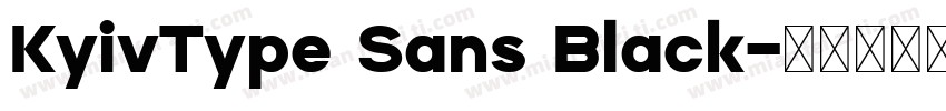 KyivType Sans Black字体转换